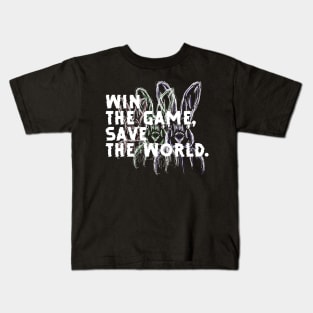 Win the Game, Save the World Kids T-Shirt